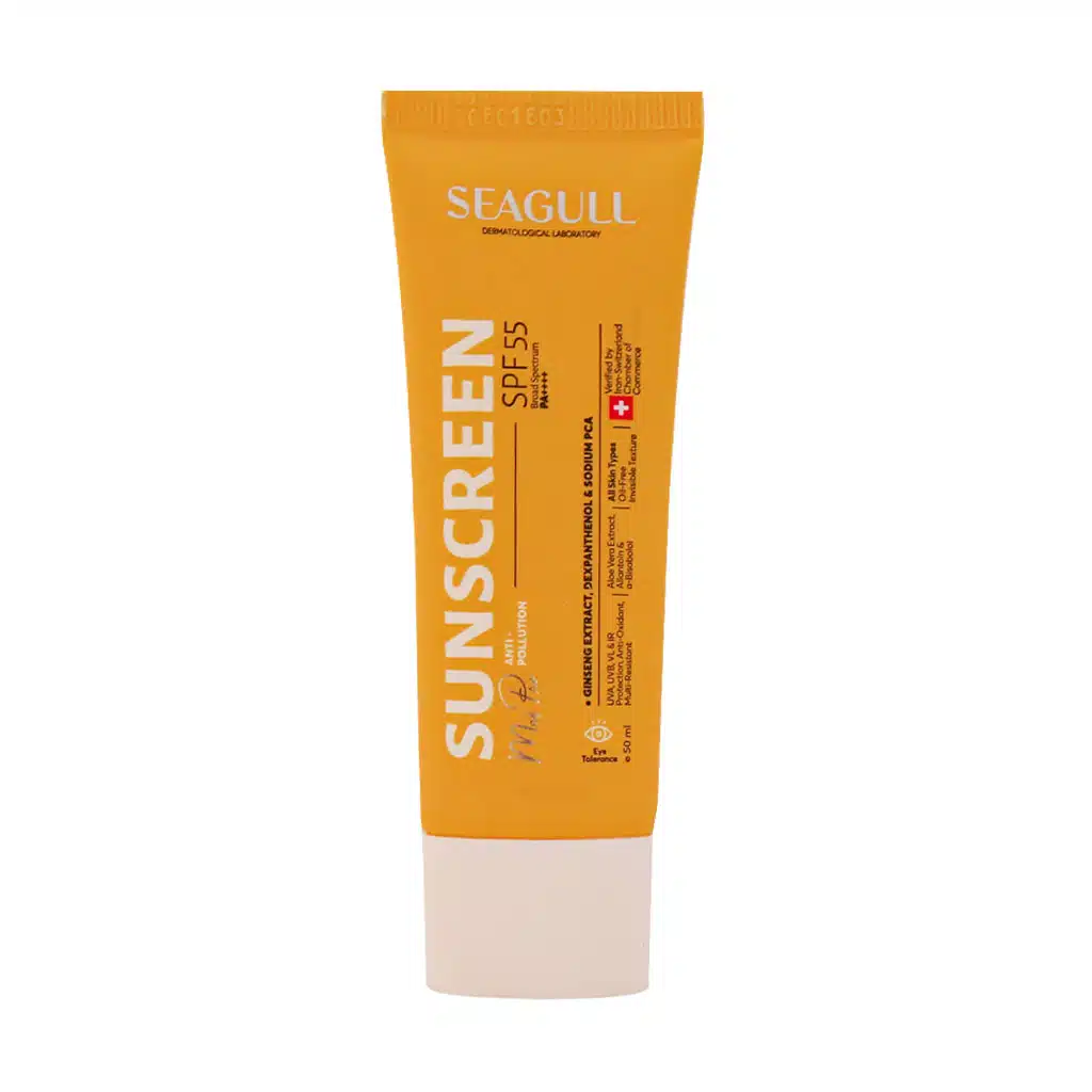 کرم ضدآفتاب آقایان سی گل مدل SPF55، حجم 50 میلی‌لیتر