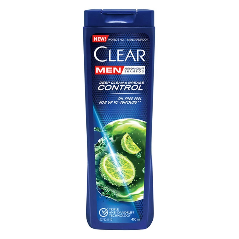 شامپو ضد شوره مردانه کلیر مدل Deep Clean & Grease Control حجم 400 میلی لیتر