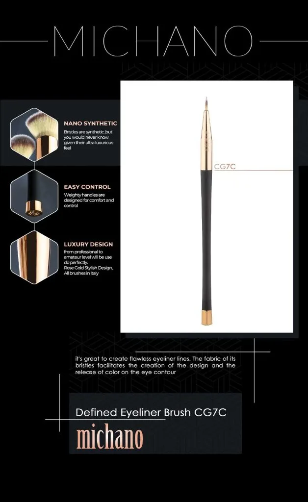 براش خط چشم میچانو مدل Defined Eyeliner Brush CG7C براش خط چشم میچانو مدل CG7C