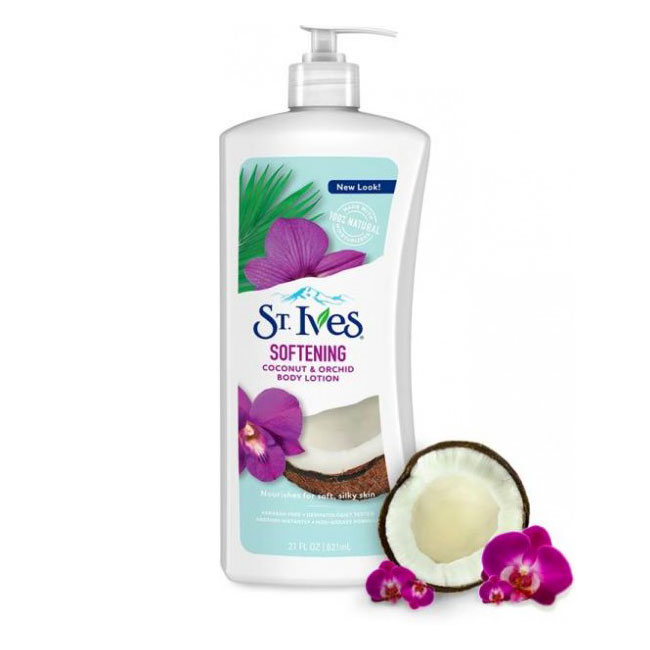 St Ives Coconut Orchid Softening Body Lotion لوسیون بدن سنت ایوز نارگیل و ارکیده