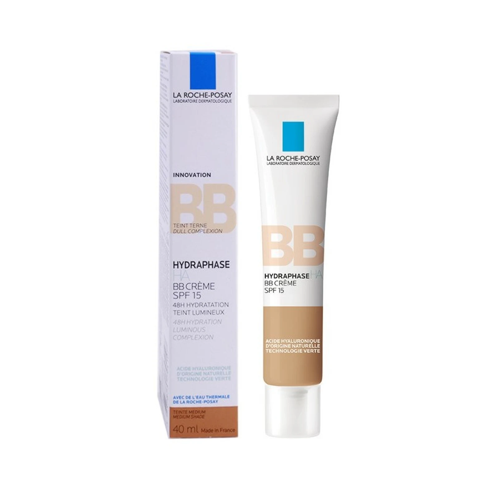 BB کرم لاروش مدیوم Hydraphase HA SPF15 حجم ۴۰ میلی لیتر BB کرم لاروش مدیوم Hydraphase HA SPF15 حجم ۴۰ میلی لیتر