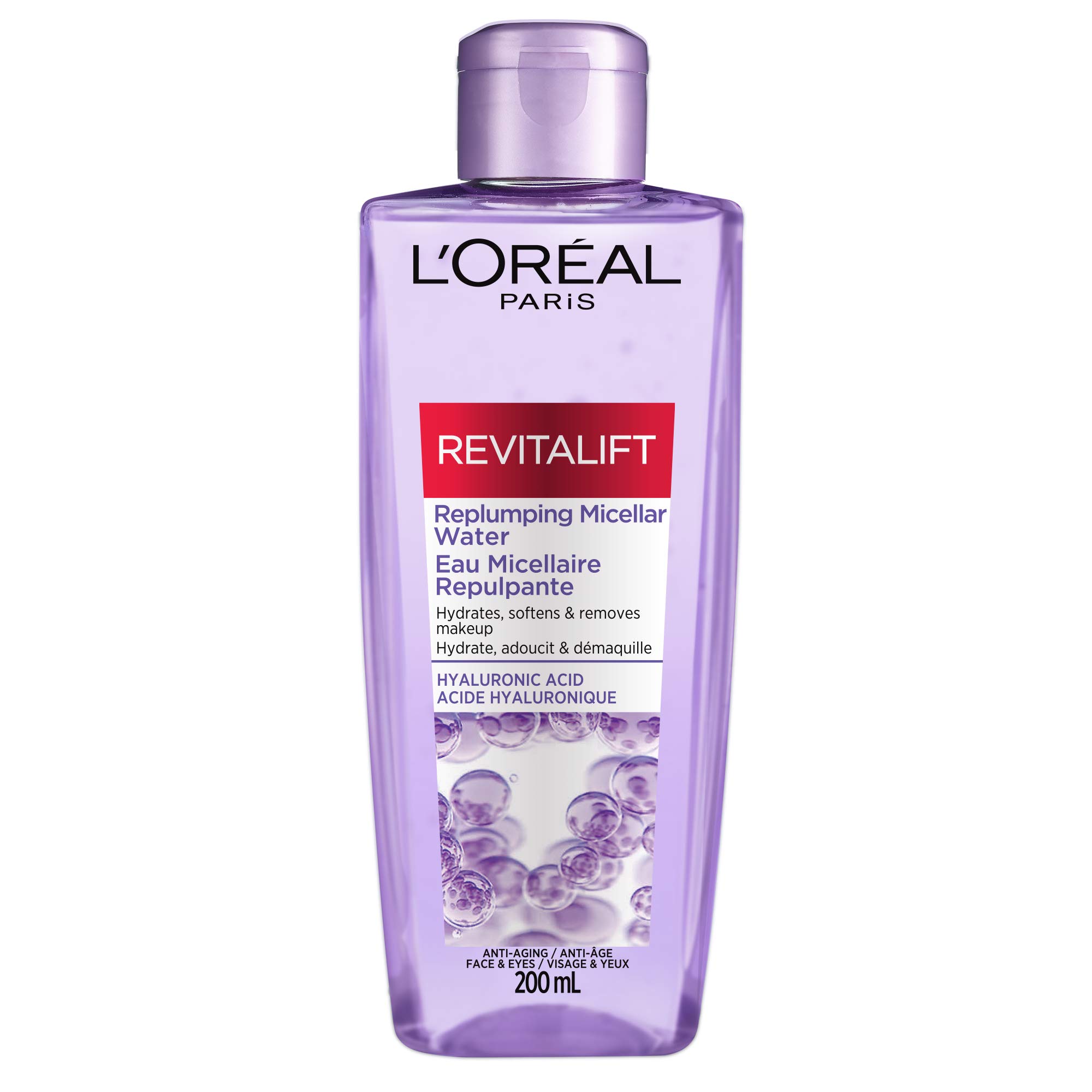 loreal-revitalift-filler-replumping-micellar-water-200ml میسلار واتر لورآل مدل Revitalift Filler Replumping حجم 200 میلی لیتر