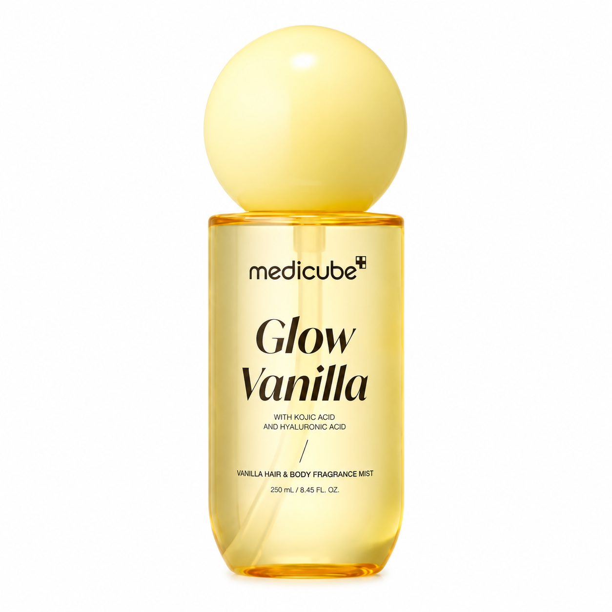 838c148d-b2d0-41f8-9a9c-f657111f996f بادی میست مدی کیوب Glow Vanilla خوشبو کننده مو و بدن 250 میل - Image 1