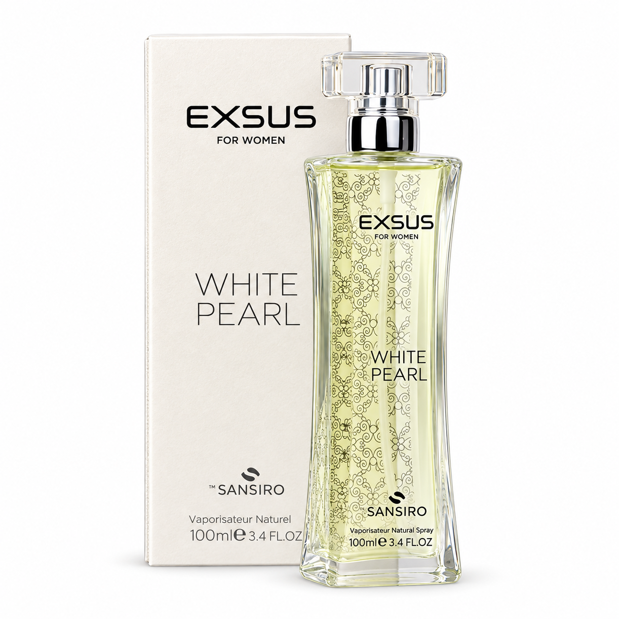 fa36c914-718a-438d-9a58-9e42d73260b8 ادو پرفیوم زنانه سن سیرو مدل Exsus White Pearl حجم 100 میلی لیتر - Image 1