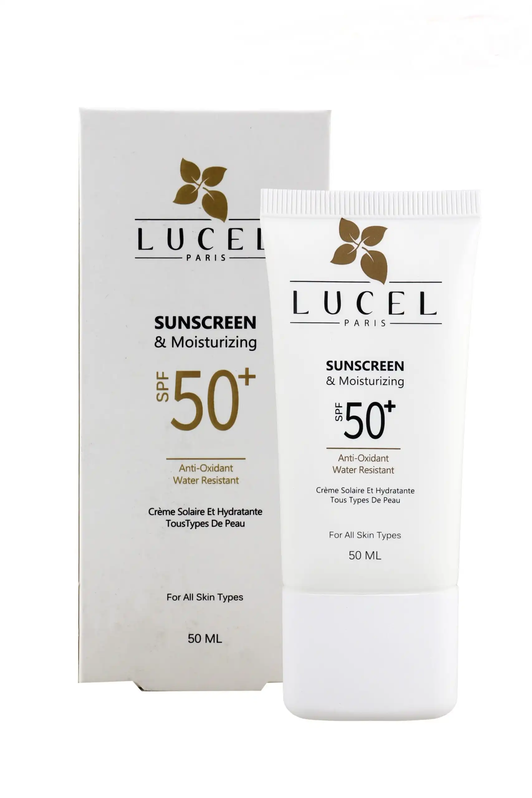 Lucel Sunscreen And Moisturizing Cream SPF50 For All Skin Types Invisible 1 ضد آفتاب لوسل بی رنگ