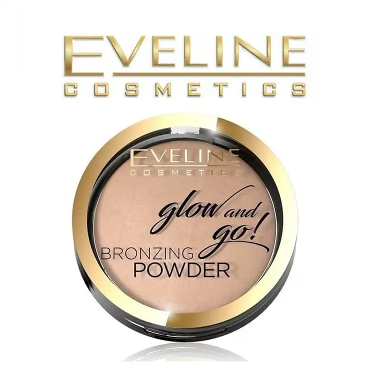 1617734762Eveline Bronzing Powder Glow And Go 01 Hawaii - 00 پنکیک برنز اولاین