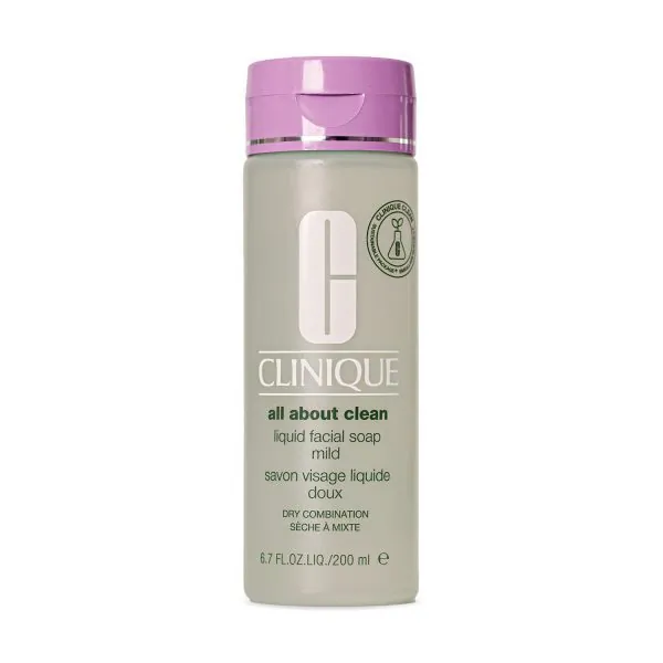clinique-liquid-facial-soap-dry-min-600x600 صابون مایع صورت کلینیک پوست مختلط تا خشک