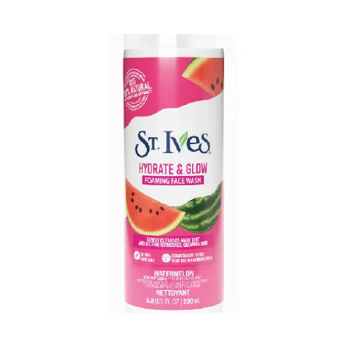 13-St-Ives-Watermelon-Hydrate-Glow-Foaming-Facewash-500x500 فوم شستشوی هندوانه آبرسان سنت ایوز 200 میلی لیتر - Image 1