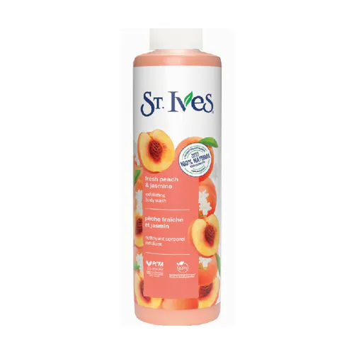 17-St-Ives-Peach-Jasmine-Exfoliating-Body-Wash-500x500 شامپو بدن لایه بردار سنت ایوز مدل Fresh Peach & Jasmine - تصویر 1