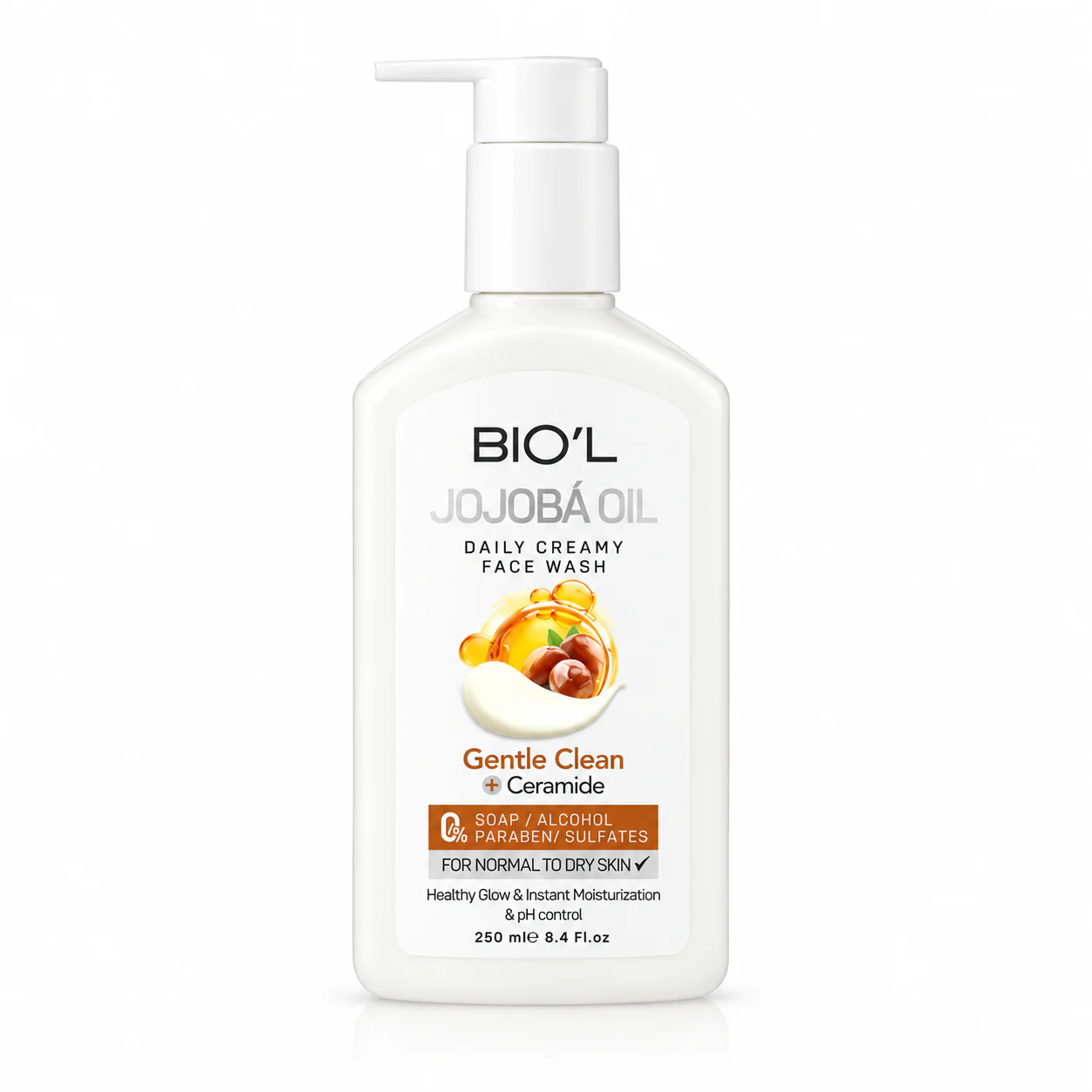 ChatGPT Image Sep 19, 2026, 04_18_25 PM شوینده کرمی صورت بیول Jojoba Oil حاوی سرامید حجم 250 میلی لیتر - تصویر 1