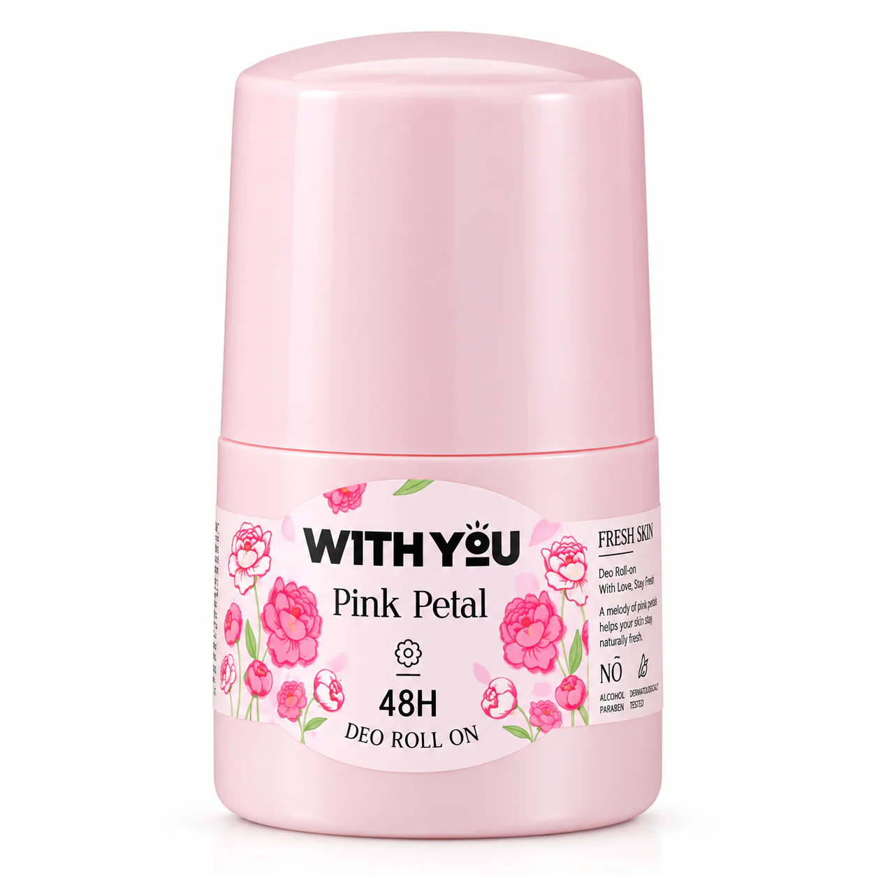 ChatGPT Image Sep 19, 2026, 05_47_44 PM رول ضد تعریق زنانه ویت یو Pink Petal حجم 50 میلی لیتر - تصویر 1
