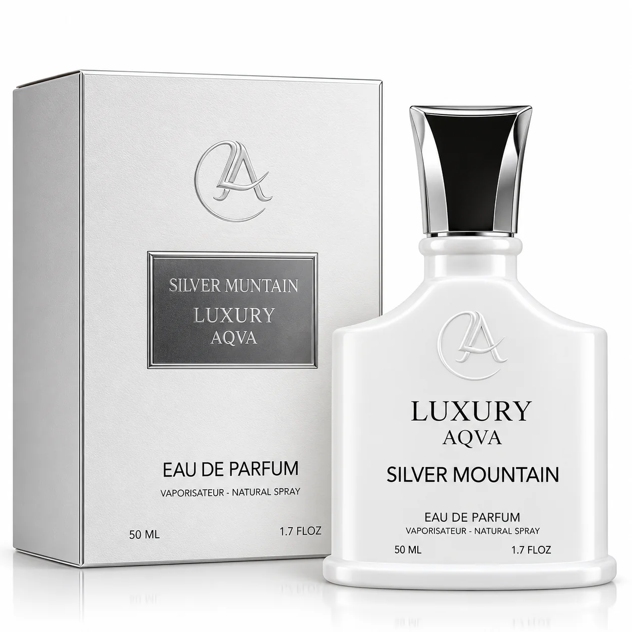 ادو پرفیوم مردانه و زنانه لاکچری آکوا مدل Silver Mountain حجم 50 میلی لیتر ادو پرفیوم مردانه و زنانه لاکچری آکوا مدل Silver Mountain حجم 50 میلی لیتر